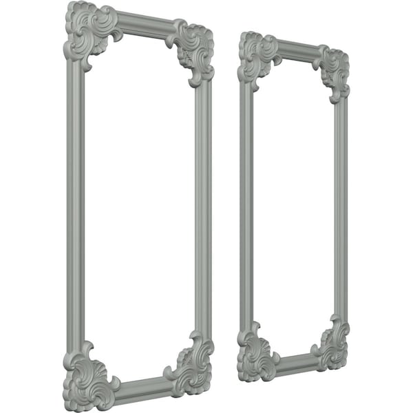 24-in. W X 48-in. H Pompeii Panel Moulding Kit Double Panel